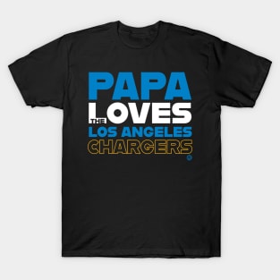 Papa Loves the Los Angeles Chargers T-Shirt